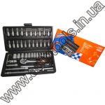 Набор насадок торцевых с трещоткой 1/4" Miol 58-160