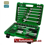 Набор инструмента Toptul 1/4" и 1/2 82 ед. 6ти гранный (Код GCAI8201)