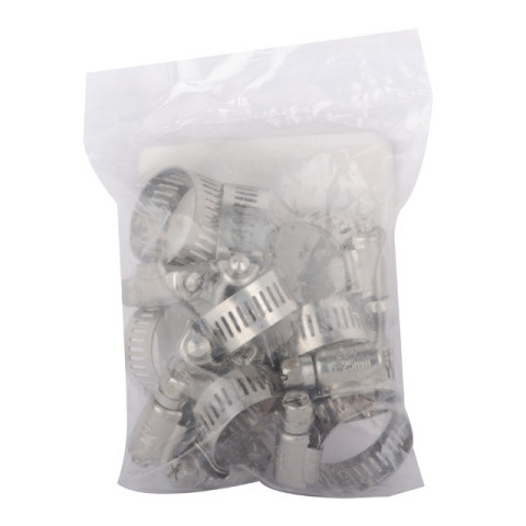 Хомут нержавеющая сталь 12,7 мм D 16-25 мм INTERTOOL TC-1116