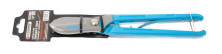 Ножницы по металлу с металлическими рукоятками "прямой рез" 10"-250мм, на пластиковом держателе Forsage F-698A250