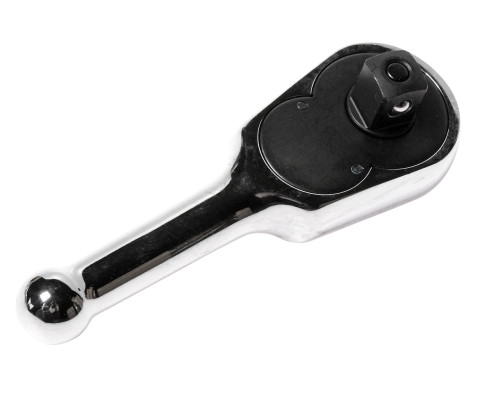 Трещотка укороченная 1/2&quot; 130мм (стальная ручка)