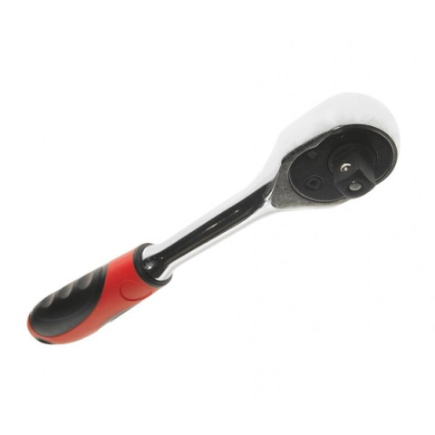 Трещотка 3/8" 200мм 72зубца (резиновая ручка)