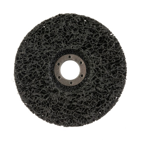 Диск зачистной из вспененного абразива черный 125*22,2*13 мм, P46, T27 INTERTOOL BT-0602