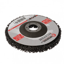 Диск зачистной из вспененного абразива черный 125*22,2*13 мм, P46, T27 INTERTOOL BT-0602