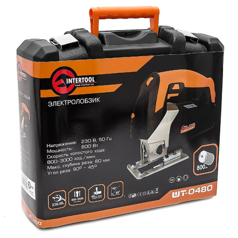 Электролобзик, сетевой лобзик INTERTOOL WT-0480