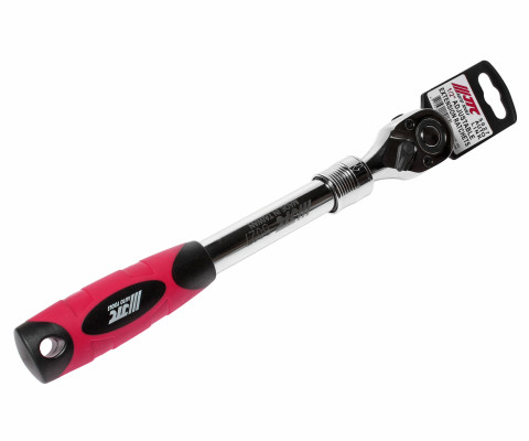 Трещотка с регулируемой длиной 1/2" 305-455мм 72зубца (резиновая ручка)