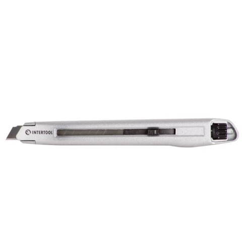 Нож металлический, усиленный 9 мм INTERTOOL HT-0509