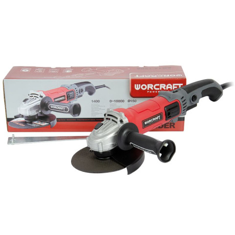 Шлифмашина угловая WORCRAFT AG14-150S