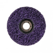 Диск зачистной из вспененного абразива фиолетовый 125*22,2*13 мм, P46, T27 INTERTOOL BT-0603