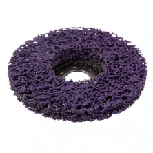Диск зачистной из вспененного абразива фиолетовый 125*22,2*13 мм, P46, T27 INTERTOOL BT-0603