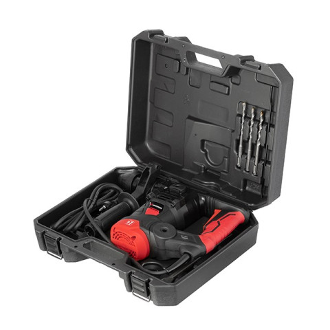 Перфоратор 1500Вт, 3 режима, 0-850 об/мин, 0-4500 уд/мин, 6 Дж, регулировка оборотов INTERTOOL WT-0163