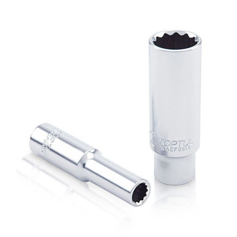 Головка торцевая длинная 1/4" 10мм 12-гранная TOPTUL BAEF0810