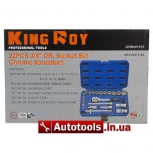 Набор инструмента 22 ед. King Roy 3/8 (Art.22MDA Код 1725)