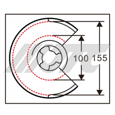 Приспособление для стяжки пружин Ø100-155 мм.( TESLA)