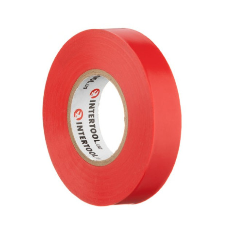 Лента изоляционная 0.15мм*17мм*25м красная INTERTOOL IT-0060