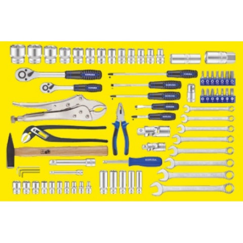 Набор инструмента 1/4" и 1/2" 72ед