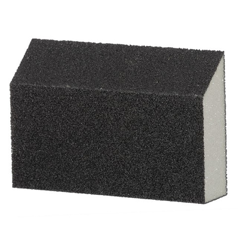 Губка для шлифования трапеция 110*75*54*25 мм, оксид алюминия К180 INTERTOOL HT-0818