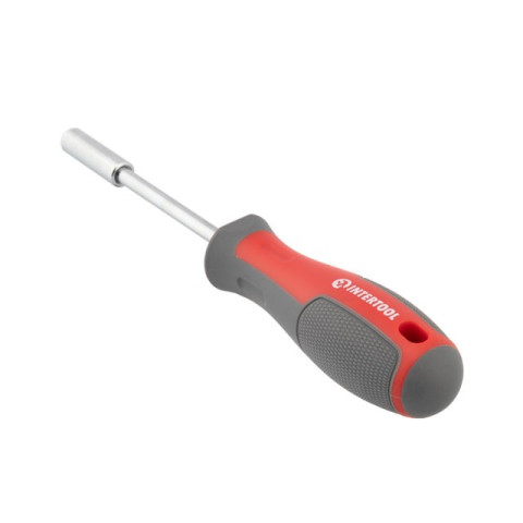 Отвертка с магнитным держателем для насадок 1/4" 100 мм, с комплектом насадок 15 ед INTERTOOL VT-3343