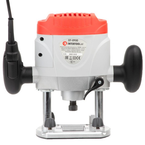 Фрезер, 1200 Вт, 8000-28000 об/мин, цанга 6/8 мм, макс глубина 52 мм INTERTOOL DT-0950