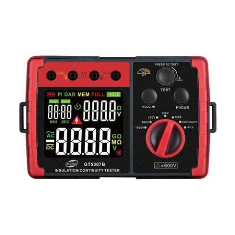 Тестер для сопротивления изоляции (мегаомметр) (0-5,5 ГΩ) BENETECH GT5307B