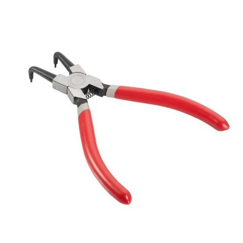 Щипцы для снятия и установки стопорных колец изогнутые на сжим INTERTOOL HT-7006