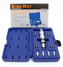 Набор инструмента Ударная отвертка с насадками и головками 10 ед King Roy (Art.10MDA Код 7965) 