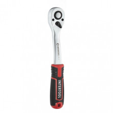 Набор головок 1/2" 8-32 мм., удлинитель, рукоятка с храповым механизмом 72 зуба, 20ед., Cr-V STORM INTERTOOL ET-8016