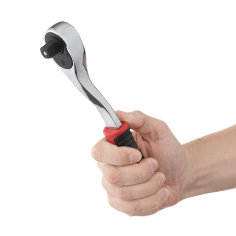 Набор головок 1/2" 8-32 мм., удлинитель, рукоятка с храповым механизмом 72 зуба, 20ед., Cr-V STORM INTERTOOL ET-8016