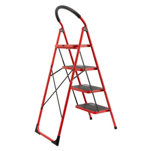 Стремянка 4 ступени 380*260мм высота 1374мм, до верхней ступени 972мм INTERTOOL LT-0038