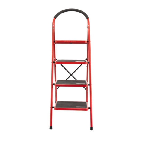 Стремянка 4 ступени 380*260мм высота 1374мм, до верхней ступени 972мм INTERTOOL LT-0038