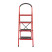 Стремянка 4 ступени 380*260мм высота 1374мм, до верхней ступени 972мм INTERTOOL LT-0038