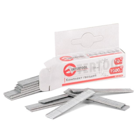 Комплект гвоздей 10мм под степлер INTERTOOL RT-0170