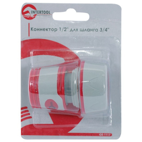Конектор 1/2" для шланга 3/4" INTERTOOL GE-1117