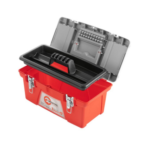 Ящик для инструментов с металлическими замками INTERTOOL BX-0516
