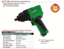 Пневмогайковерт профессиональный TOPTUL 1/2" 1085N/m 8000об/мин KAAJ1680