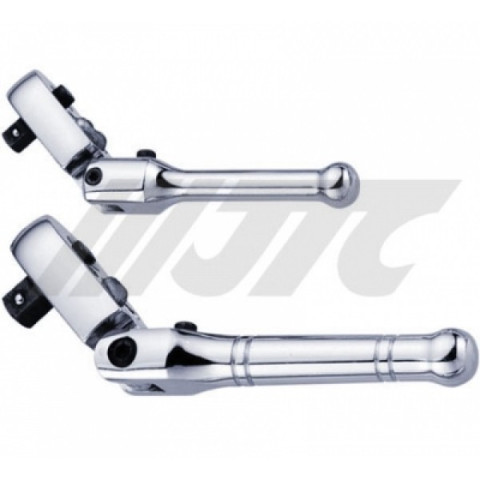 Трещотка на шарнире с фиксацией 1/4" 124мм