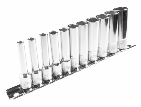 Набор головок торцевых глубоких 1/4&quot; 11ед. (планка)