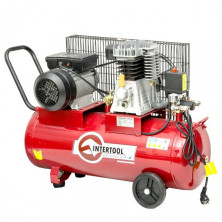 Компрессор 50 л, 1.8 кВт, 220 В, 10 атм, 250 л/мин. INTERTOOL PT-0011