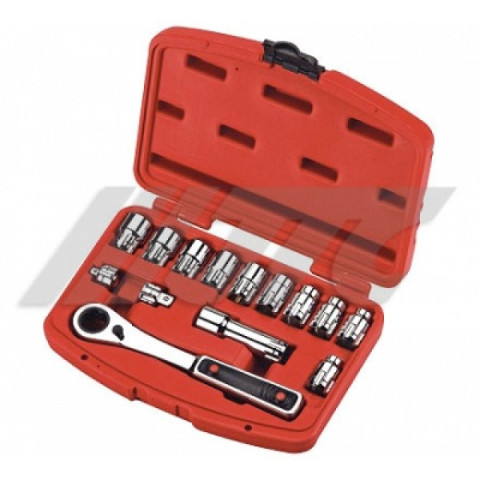 Набор головок со сквозным отверстием 1/4", 3/8" 14ед