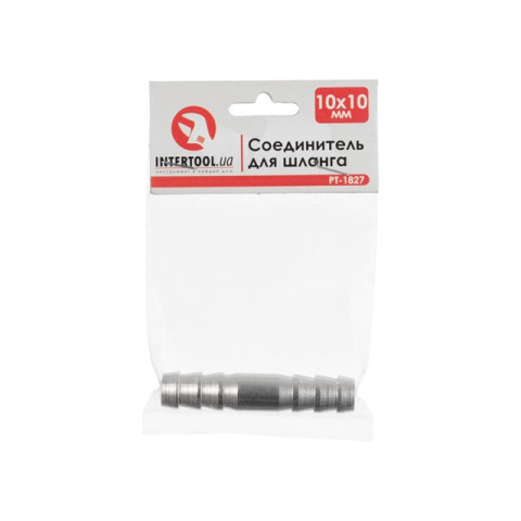 Соединитель для шланга 10х10мм INTERTOOL PT-1827
