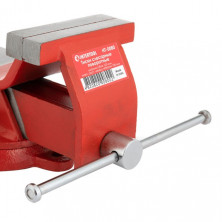 Тиски слесарные поворотные 100мм эконом INTERTOOL HT-0080