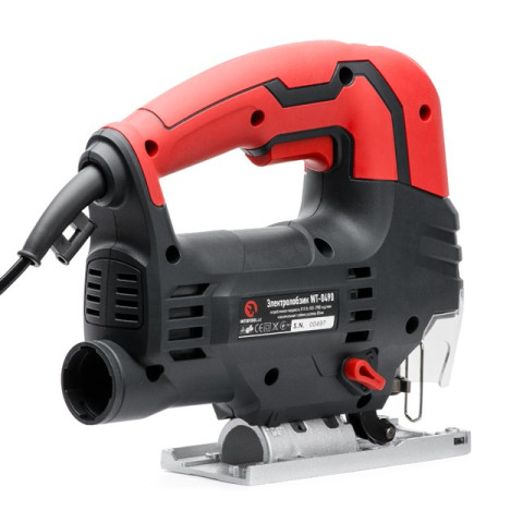 Электролобзик 810 Вт, 800-2900 ход/мин,бесключевой патрон, макс.гл.распила 80 мм, алюминиевая платформа, led-подсветка INTERTOOL WT-0490