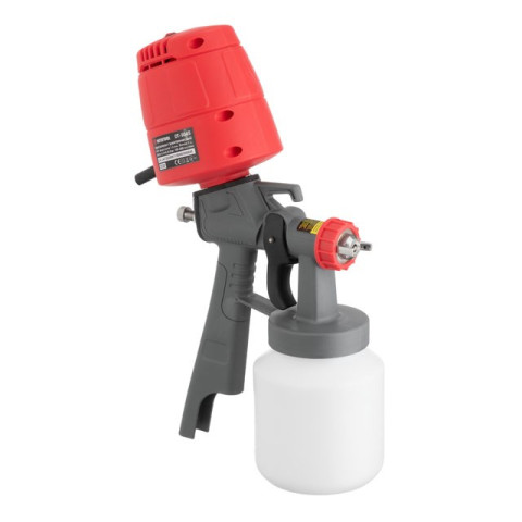 Краскопульт электрический HVLP 450 Вт., форсунка 1.5 мм, бачок 1л., 0.14-0.35 Бар, 100-200 мл/мин INTERTOOL DT-5045