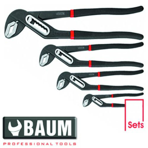 Набор клещей 4 пр., L=175 мм, 250 мм, 300 мм, 400 мм (Baum 190H)