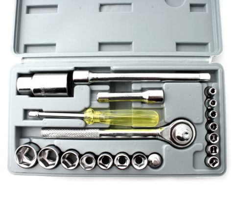 Набор головок и комплектующих 21ед. 1/4", 3/8" Drop Forged INTERTOOL HT-2222