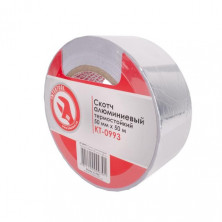 Скотч алюминиевый термостойкий 50 мм*50 м. INTERTOOL KT-0993
