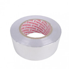 Скотч алюминиевый термостойкий 50 мм*50 м. INTERTOOL KT-0993