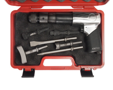 Молоток пневматический с набором зубил 8ед.