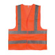 Жилет сигнальный оранжевый XL (60*70см), 120 гр/м2 INTERTOOL SP-2028