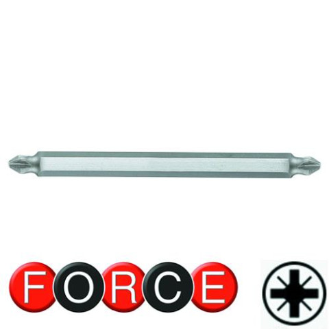1/4 Бита крестовая двухсторонняя РZ.3xPZ.4, L=165 мм (FORCE 122D34)